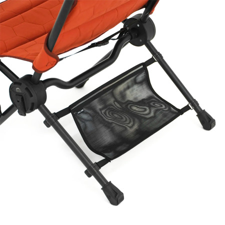 Fauteuil de pêche et camping pliant MTS-X coloris Brique WildLand filet de rangement