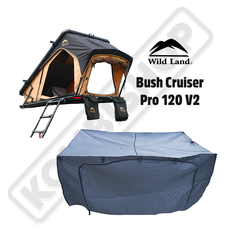 Bush Cruiser 120 V2 Doublure thermique pour tente de toit Wild Land à coque alu