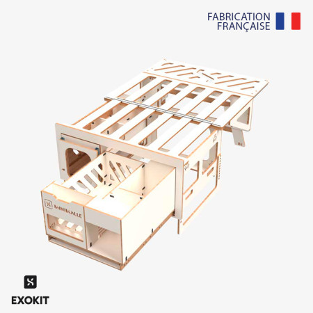 Minimalle pour Ludospace - Exokit Kombishop structure bois