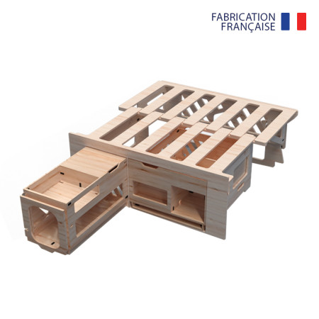 MaxiMalle - Malle de camping pour vans et fourgons en bois robuste et intelligente - Exokit