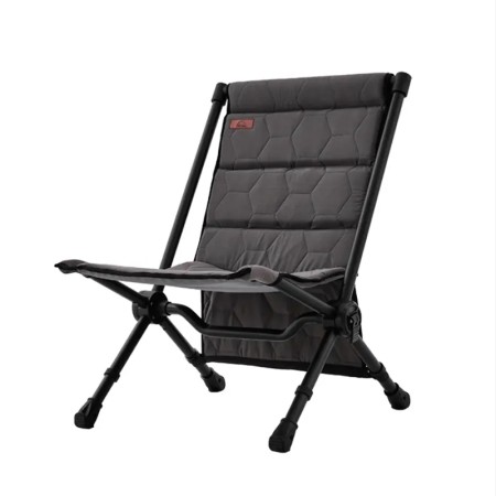 MTS-X chaise de camping basse, pliable, en aluminium et coton