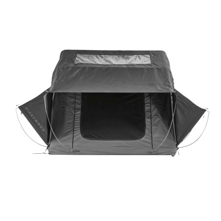 Vickywood tente de toit souple Small Willow 160 grise vue porte