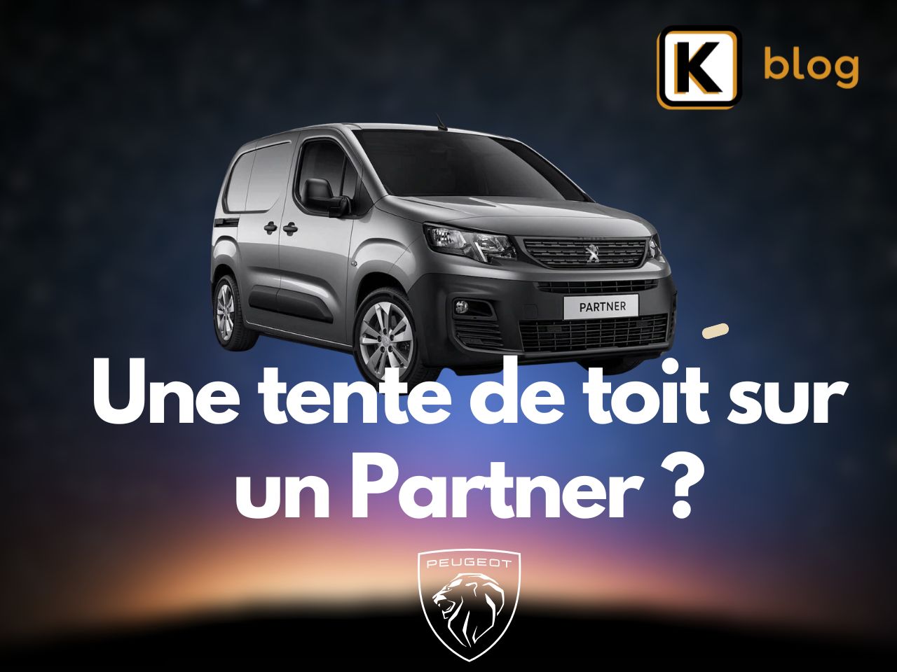 Une tente de toit sur un Partner