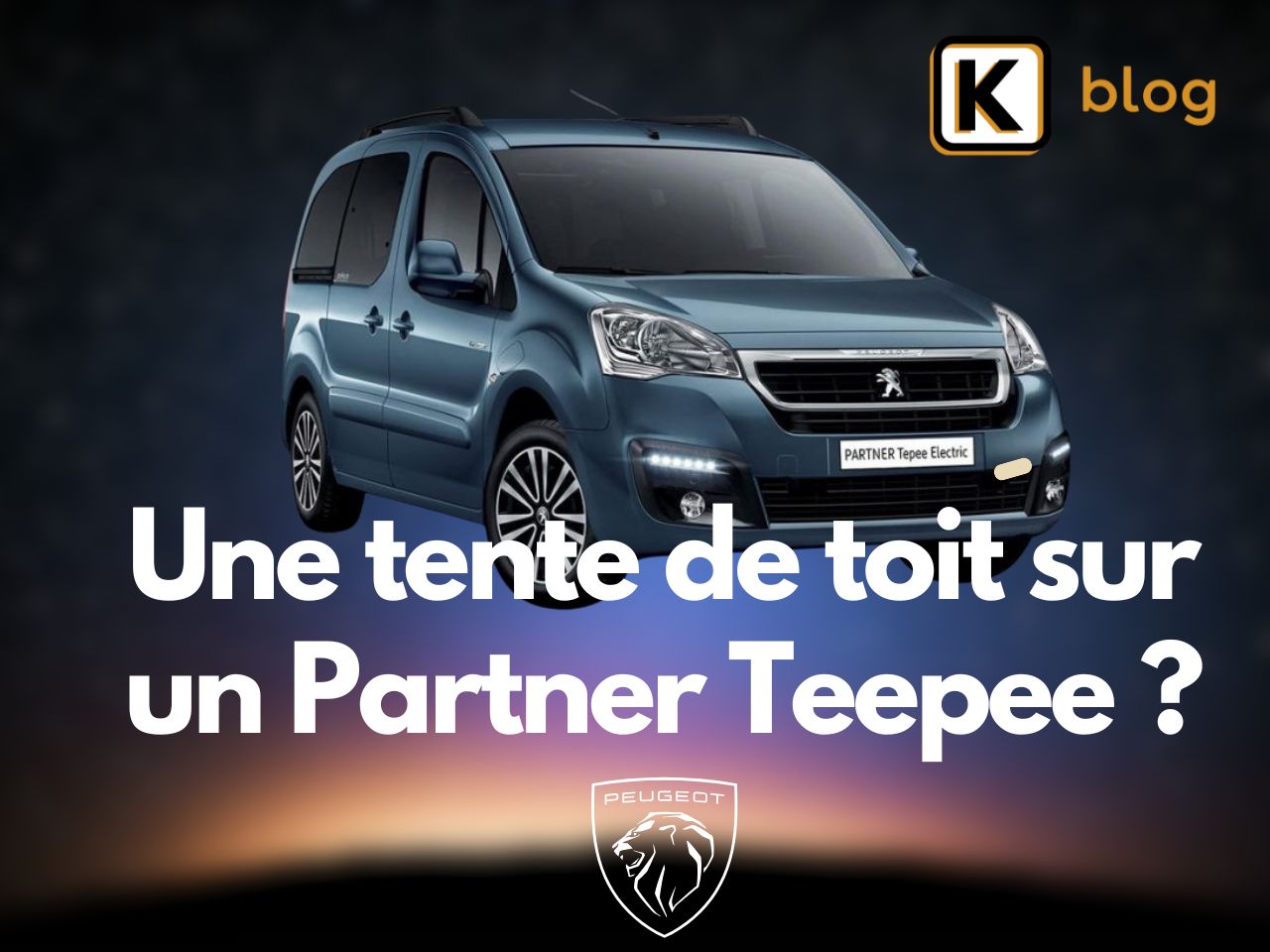 Peut-on mettre tente de toit sur Partner Tepee​ ?